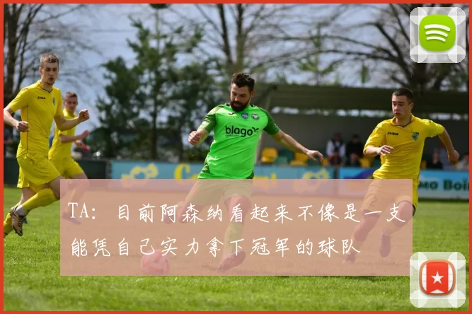TA：目前阿森纳看起来不像是一支能凭自己实力拿下冠军的球队